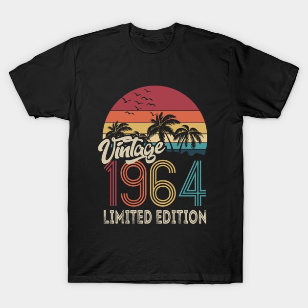 60th Birthday 1964 Limited Edition Retro Gift T-Shirt by Macphisto Shirts